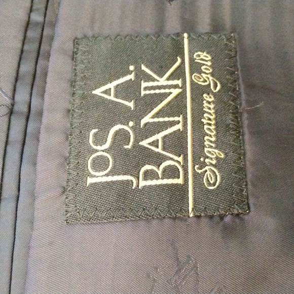 Jos. A. Bank Navy Hairline Stripe Signature Gold Wool Suit 46L - Picture 7 of 13